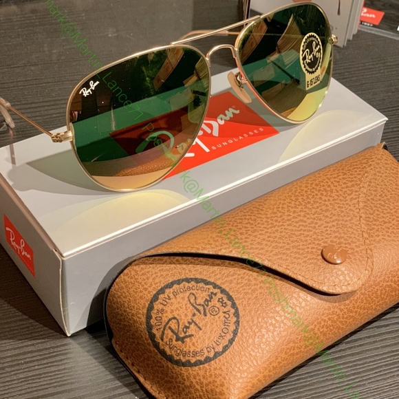 ?RayBan? Aviator Gold Flash Mirror - Gold Frame main image 7